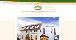 Desktop Screenshot of historischer-gasthof-krone.de