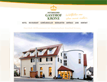 Tablet Screenshot of historischer-gasthof-krone.de